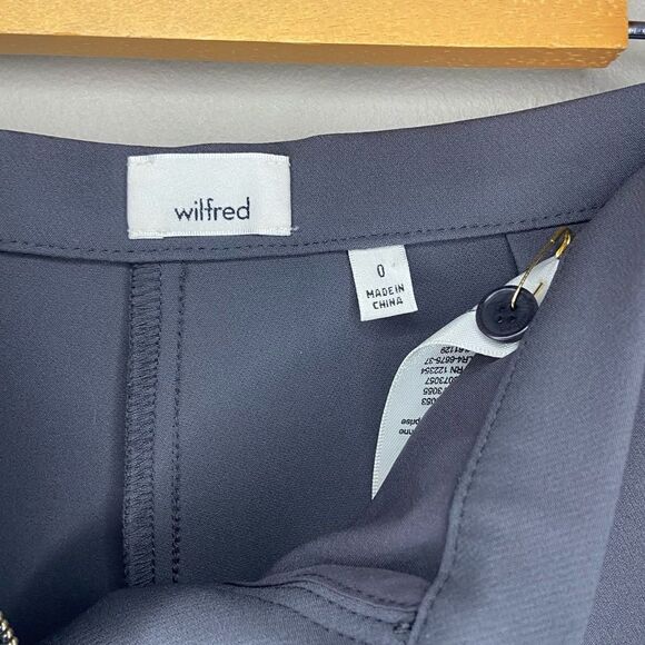 Wilfred | Aritzia NWT Grey Grafite Laure High-Rise Pants Size 0 - Picture 6 of 9